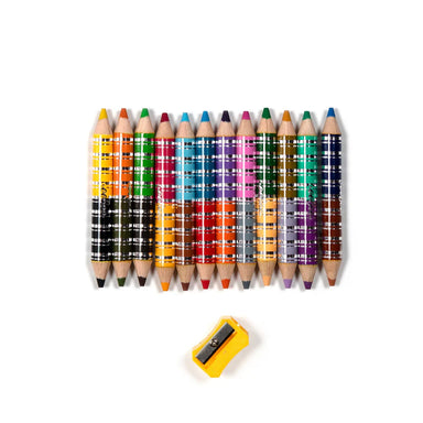 Woodland Friends 12 Double Sided Biggie Color Pencils