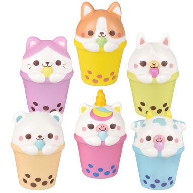 Squish Bubble Tea Animal (Single) - Random Color