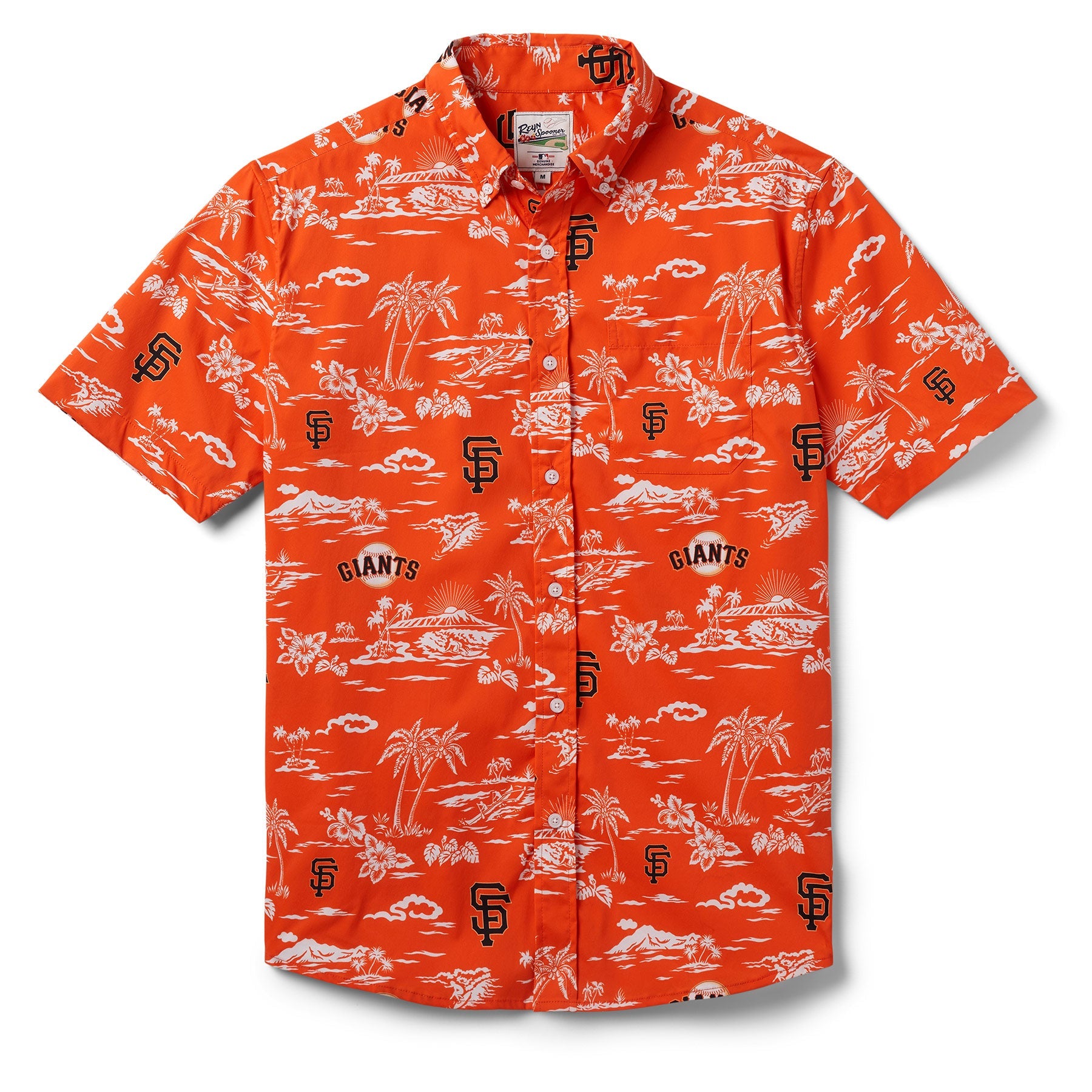 Reyn Spooner SF Giants Kekai Performance Button Front Camp Shirt    