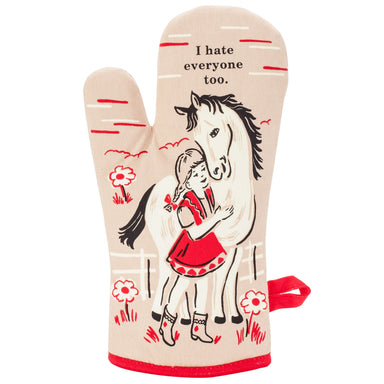 Blue Q I Hate Everyone Too Oven Mitt