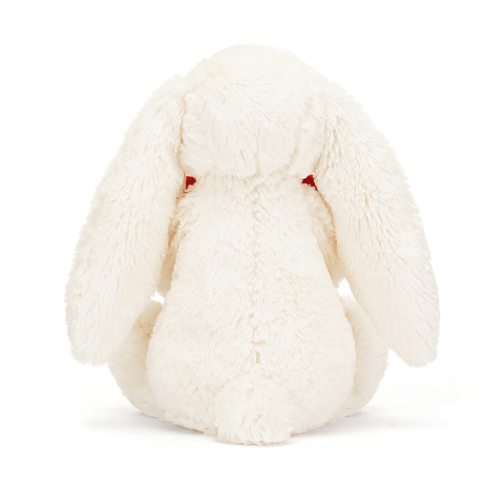 Bashful Red Love Heart Bunny - Medium    