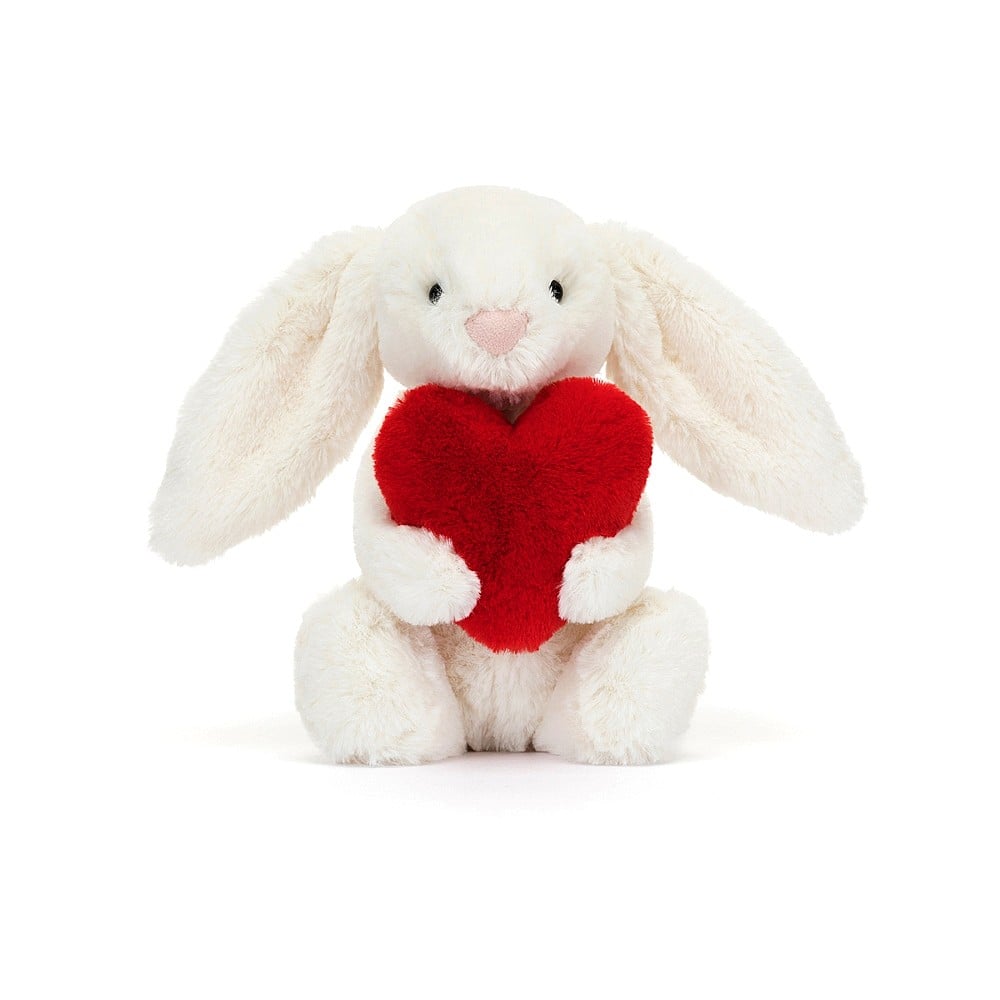 Jellycat Bashful Red Love Heart Bunny - Small    