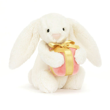 Jellycat Bashful Bunny With Present    