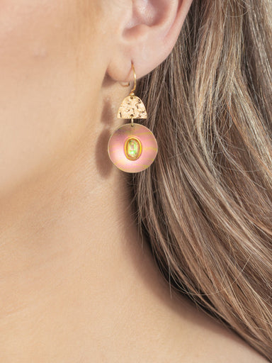 Holly Yashi Royal Moon Earrings - Navy and Silver    