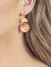 Holly Yashi Royal Moon Earrings - Pink and Gold    