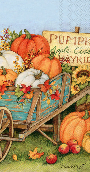 Pumpkin Crop Hostess Napkins    