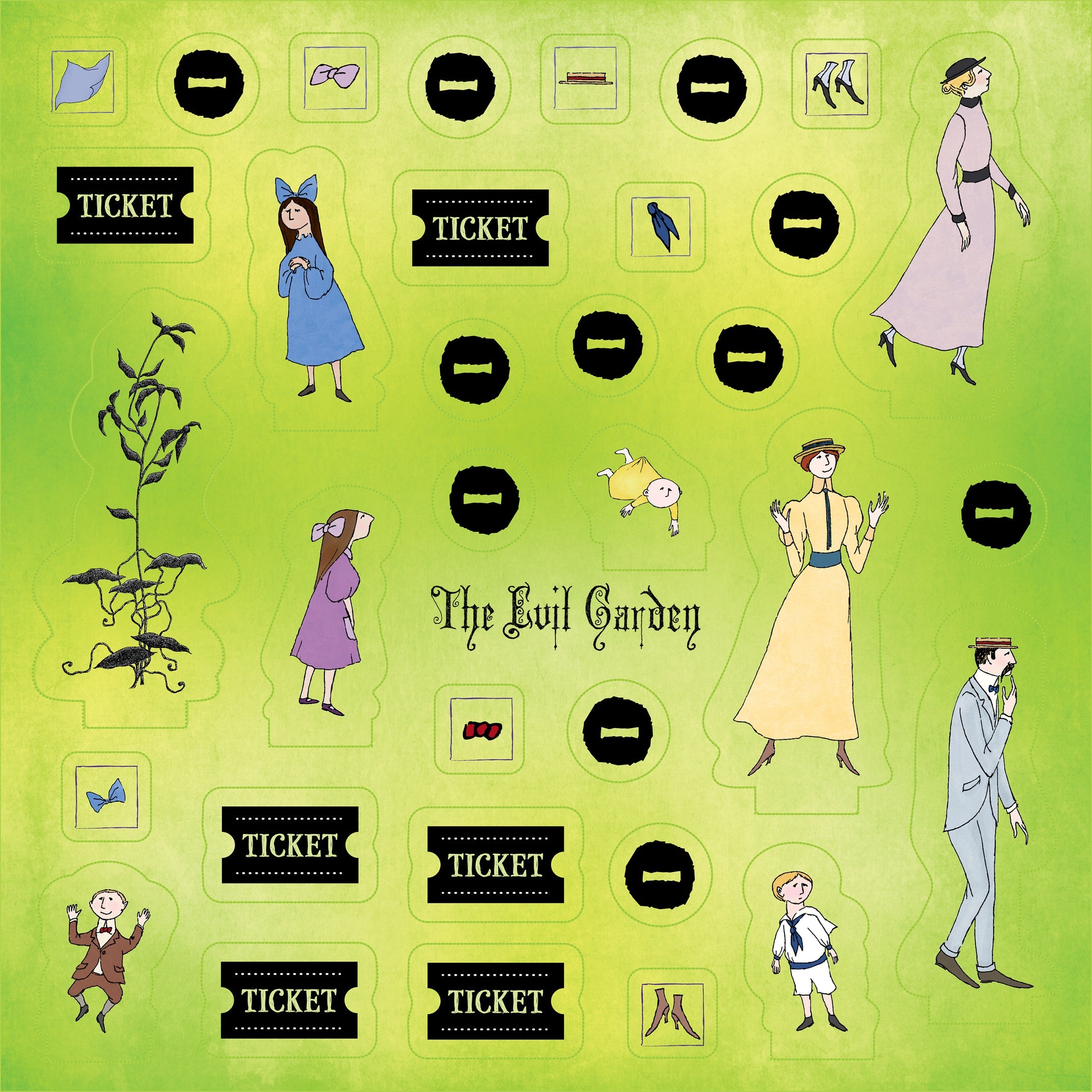 Escape From The Evil Garden - An Edward Gorey Board Game    