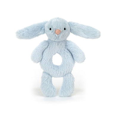 Jellycat Bashful Baby Blue Bunny Ring Rattle