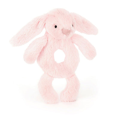 Jellycat Bashful Pink Bunny Ring Rattle    