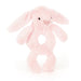Jellycat Bashful Pink Bunny Ring Rattle    
