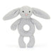 Jellycat Bashful Silver Bunny Ring Rattle    