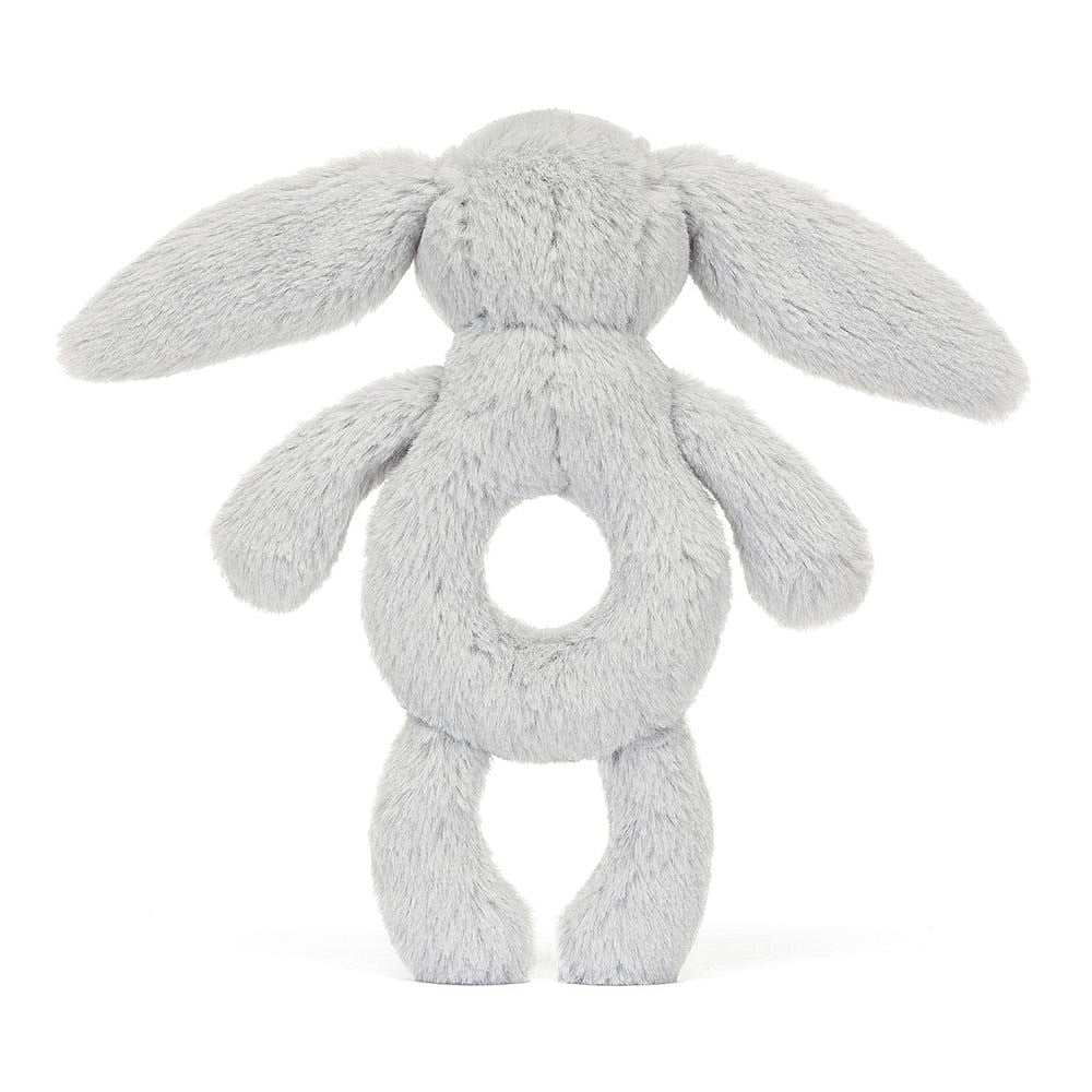 Jellycat Bashful Silver Bunny Ring Rattle    