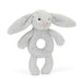 Jellycat Bashful Silver Bunny Ring Rattle    