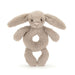 Jellycat Bashful Beige Bunny Ring Rattle    