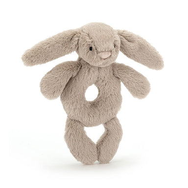 Jellycat Bashful Beige Bunny Ring Rattle    