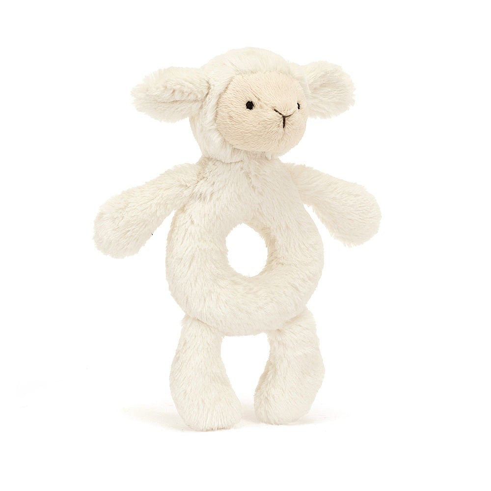Jellycat Bashful Lamb Ring Rattle    