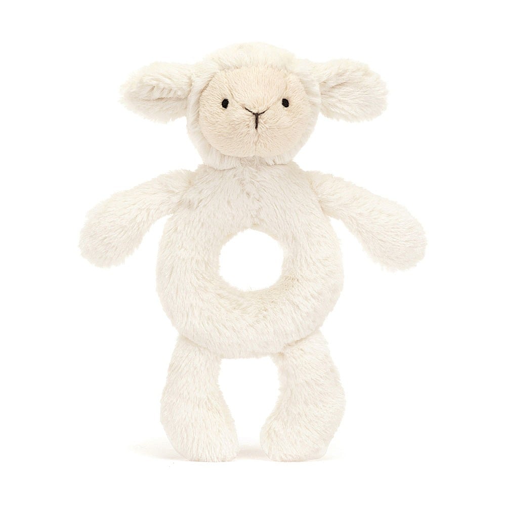 Jellycat Bashful Lamb Ring Rattle    