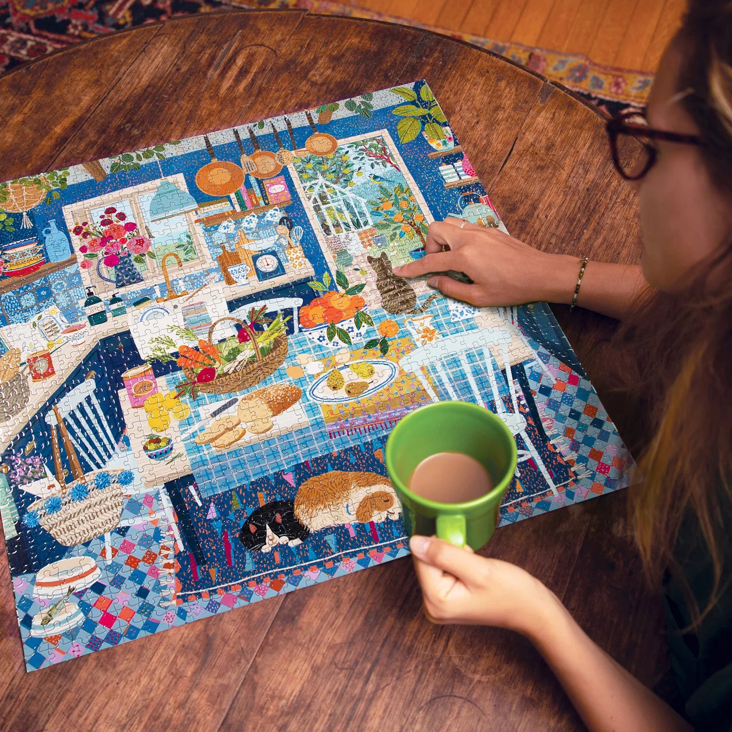 Blue Kitchen 1000 Piece Puzzle