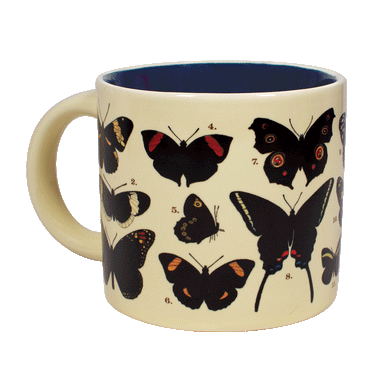 Butterflies Mug - 18 Species Revealed    