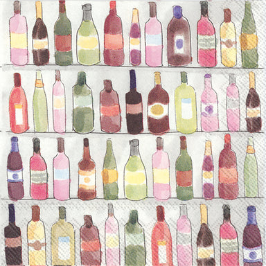 Wine Shelves Cocktail Napkins    