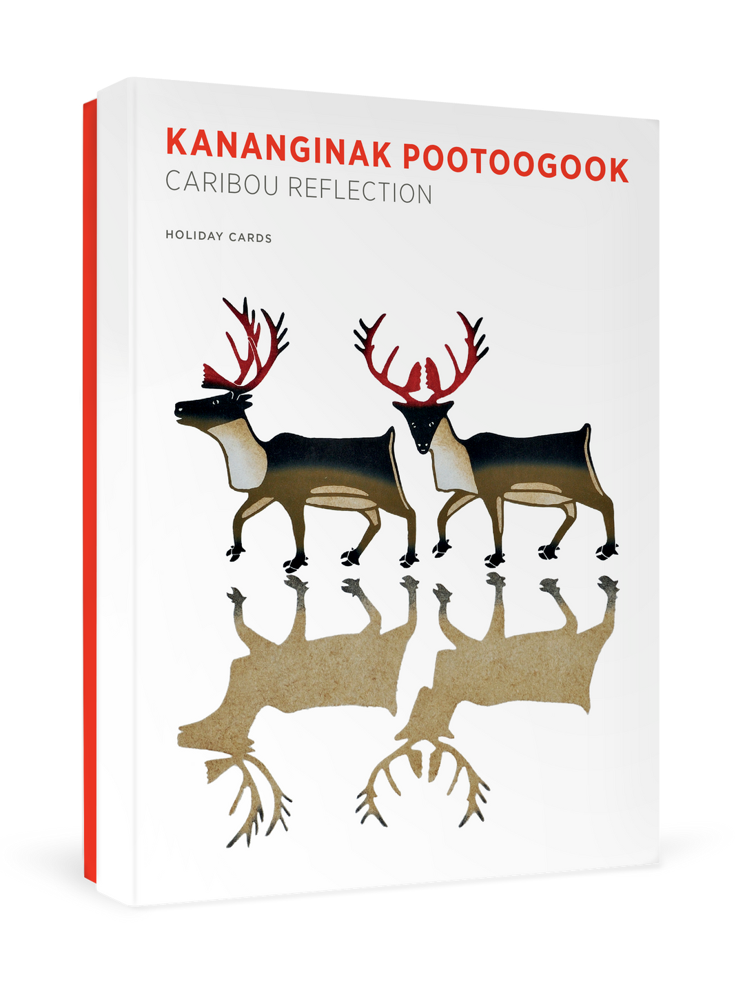 Kananginak Pootoogook Caribou Reflection Boxed Christmas Cards    