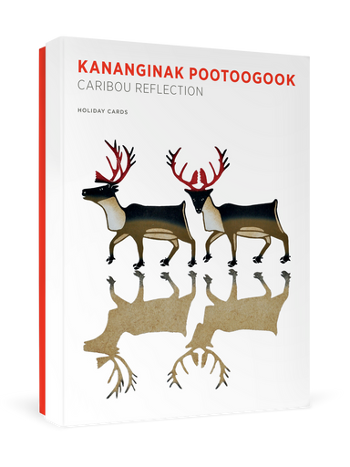 Kananginak Pootoogook Caribou Reflection Boxed Christmas Cards    
