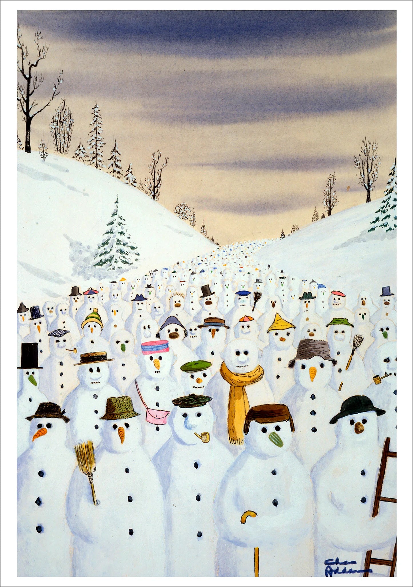 Charles Addams - Snowman March Boxed Holiday Cards