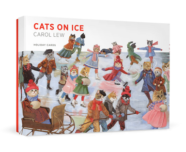 Carol Lew Cats on Ice Boxed Holiday Cards