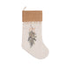 Gold Pinecone Swag Stocking