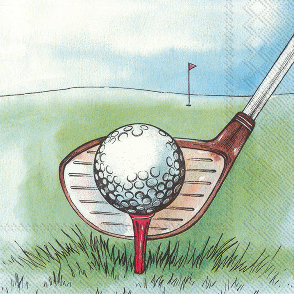 I Love Golf Cocktail Napkins    