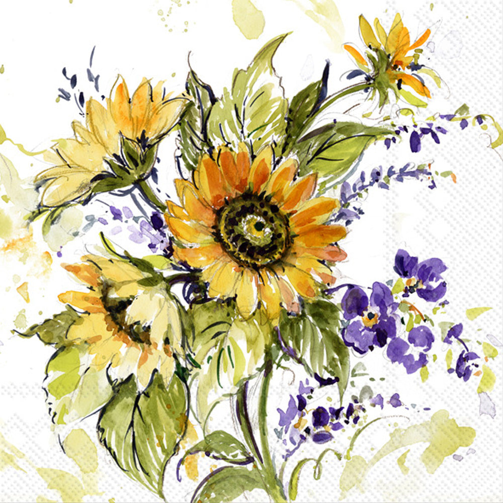 Sunflower Bunch Cocktail Napkins    
