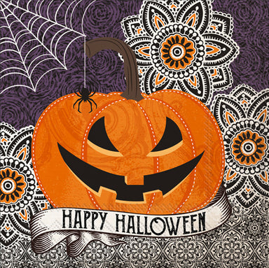 Happy Halloween Pumpkin Cocktail Napkins    