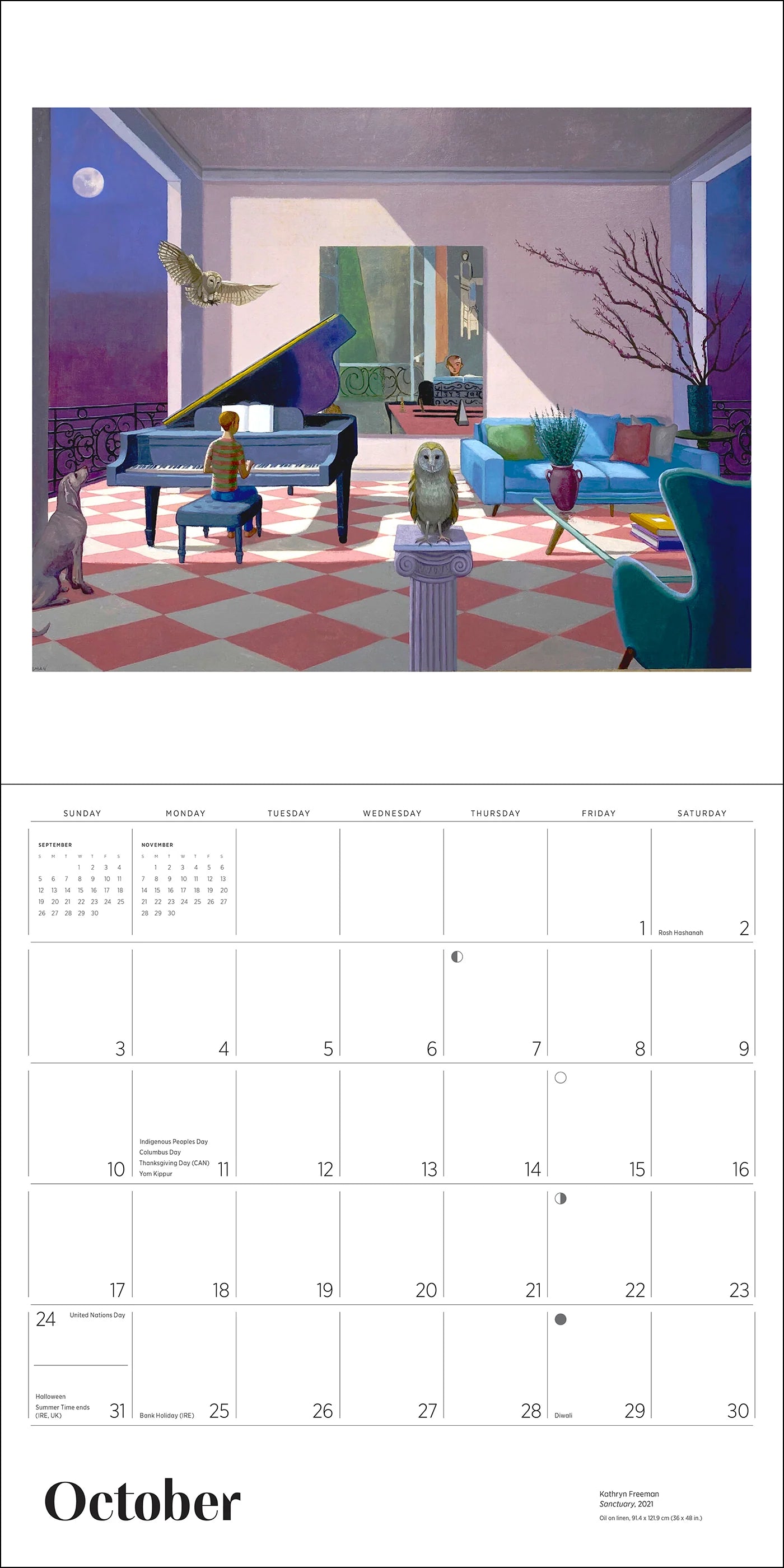 POM Kathryn Freeman: Daydreams 2027 Wall Calendar