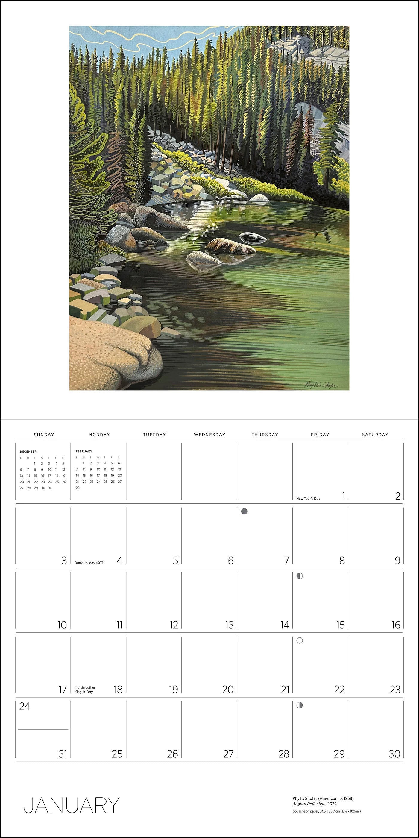 POM Phyllis Shafer: Nature Divine 2027 Wall Calendar