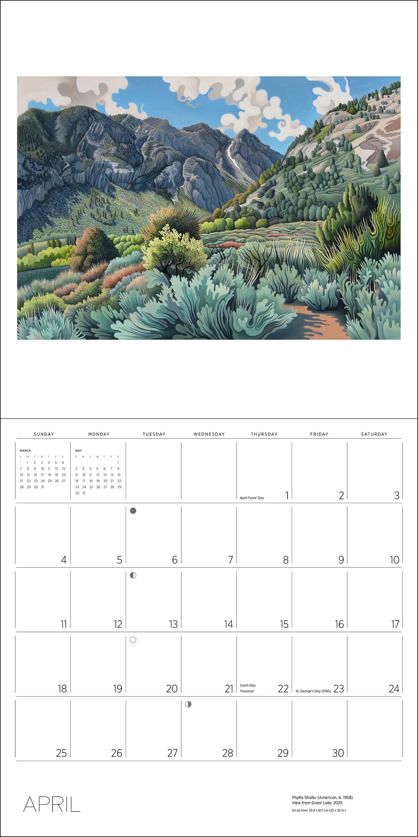 POM Phyllis Shafer: Nature Divine 2027 Wall Calendar