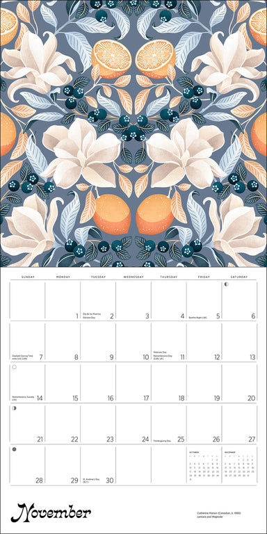 POM Catherine Marion: Folklore and Flora 2027 Wall Calendar