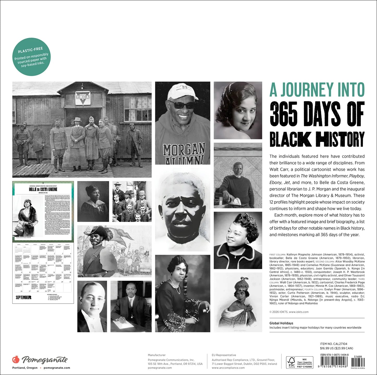 POM A Journey into 365 Days of Black History 2027 Wall Calendar