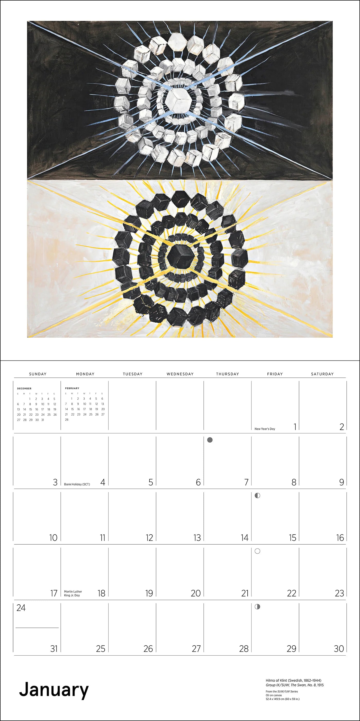 POM Hilma af Klint: Original Abstraction 2027 Wall Calendar