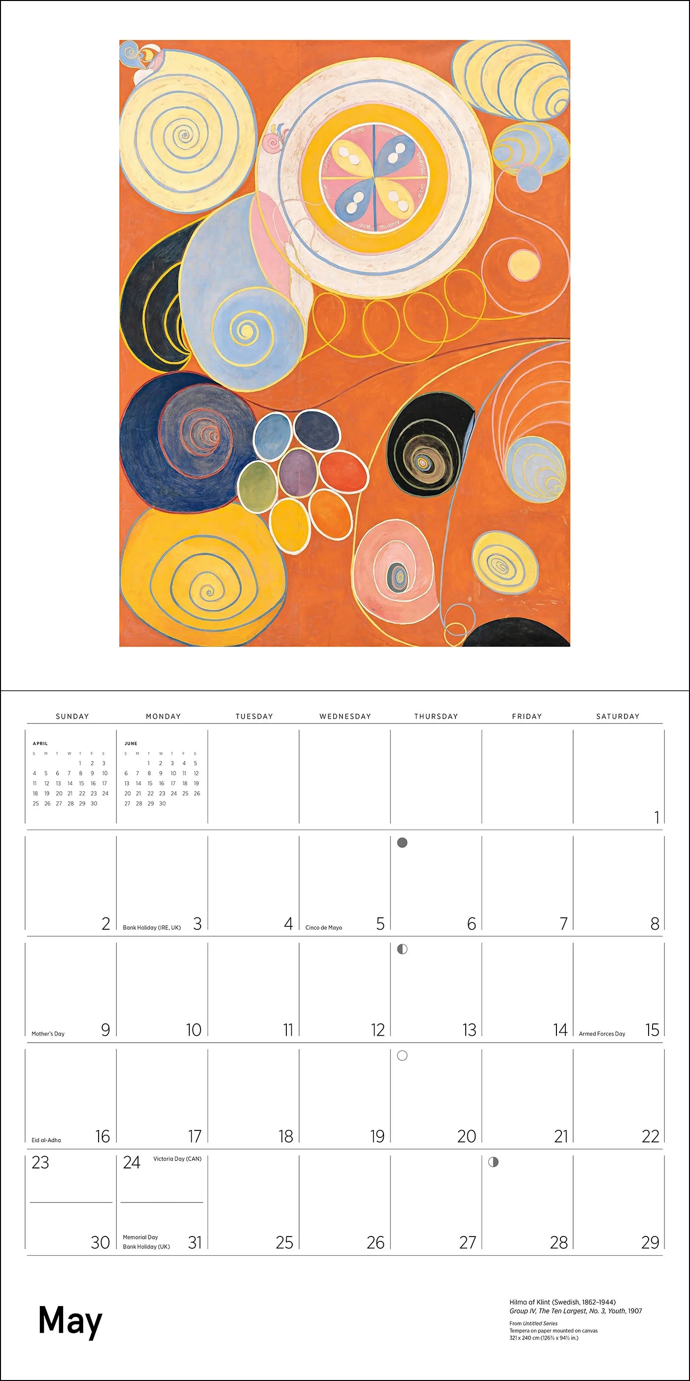 POM Hilma af Klint: Original Abstraction 2027 Wall Calendar