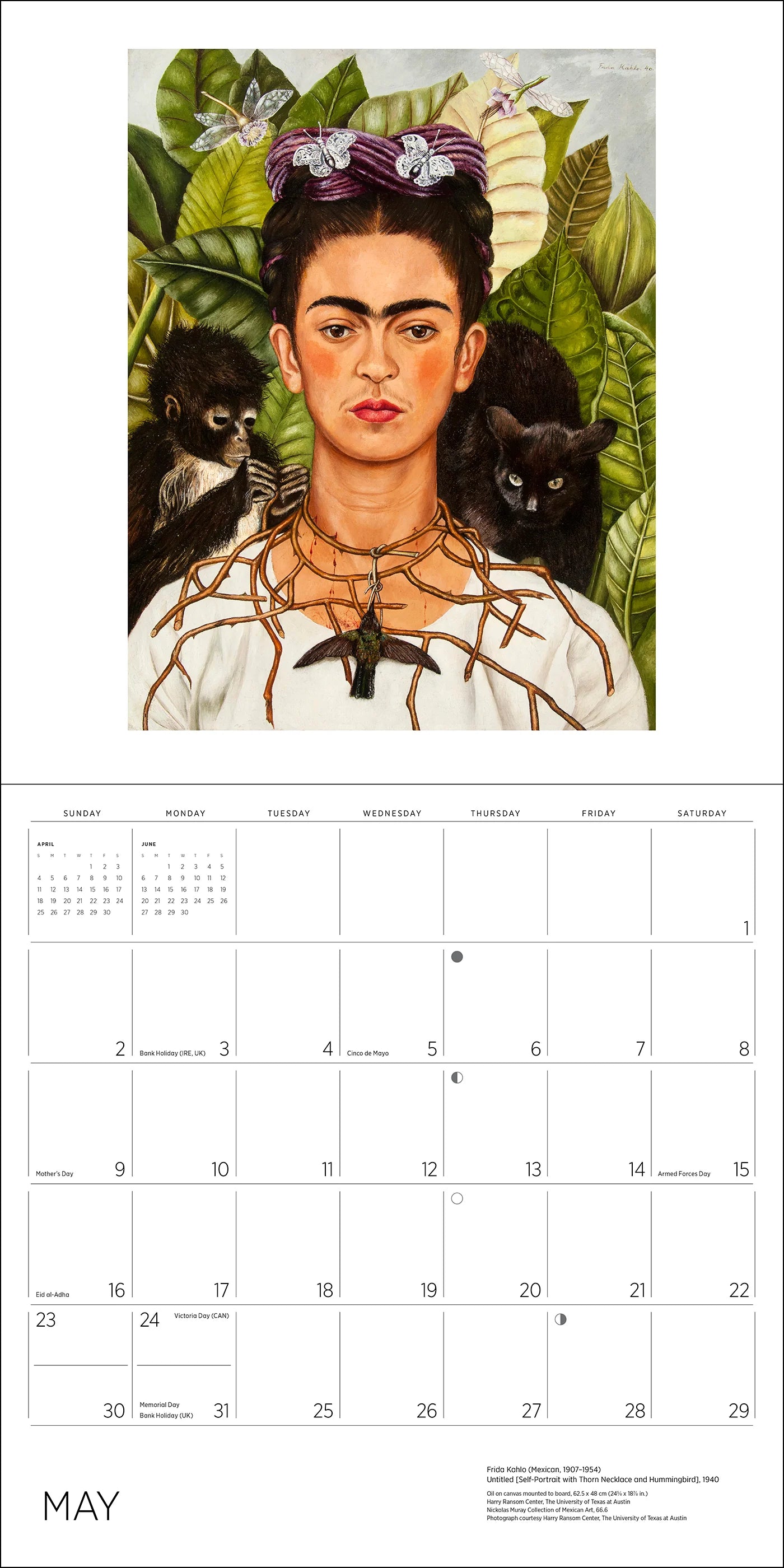 POM Frida Kahlo 2027 Wall Calendar