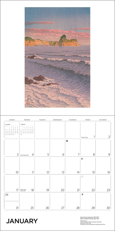 POM Kawase Hasui 2027 Wall Calendar