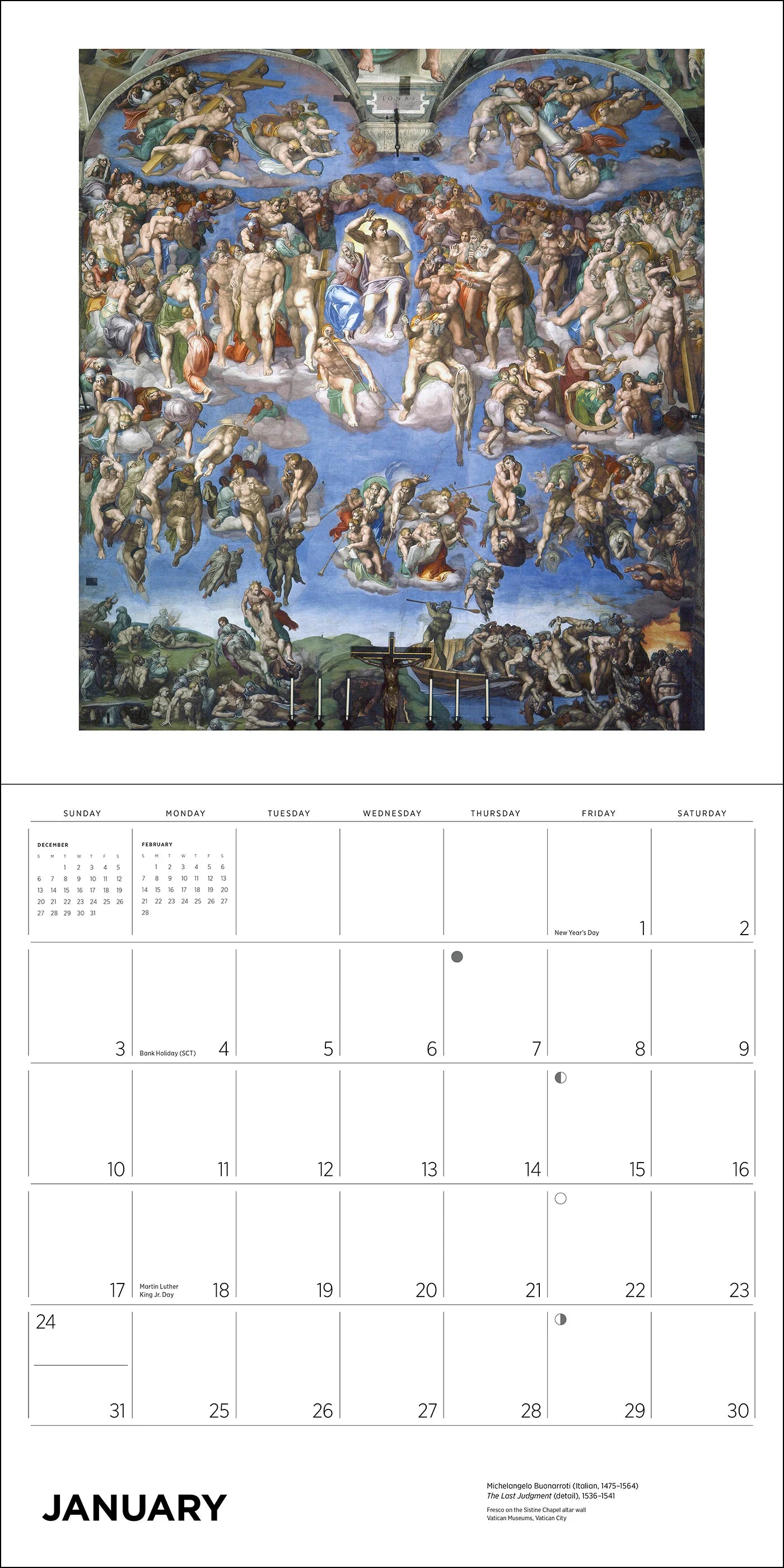 POM Michelangelo 2027 Wall Calendar
