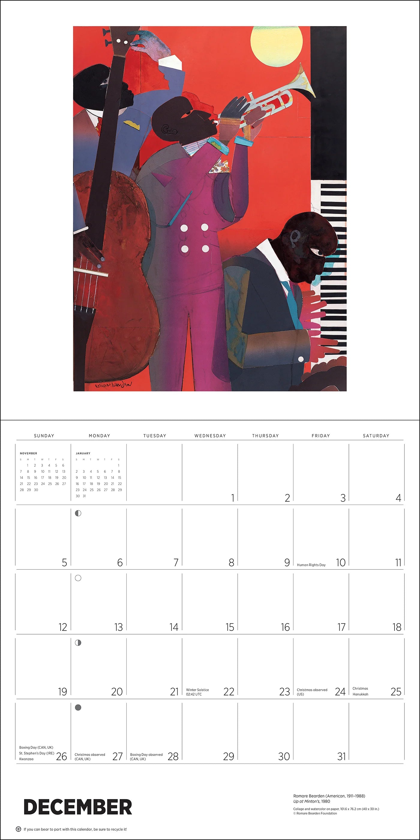 POM African American Art 2027 Wall Calendar