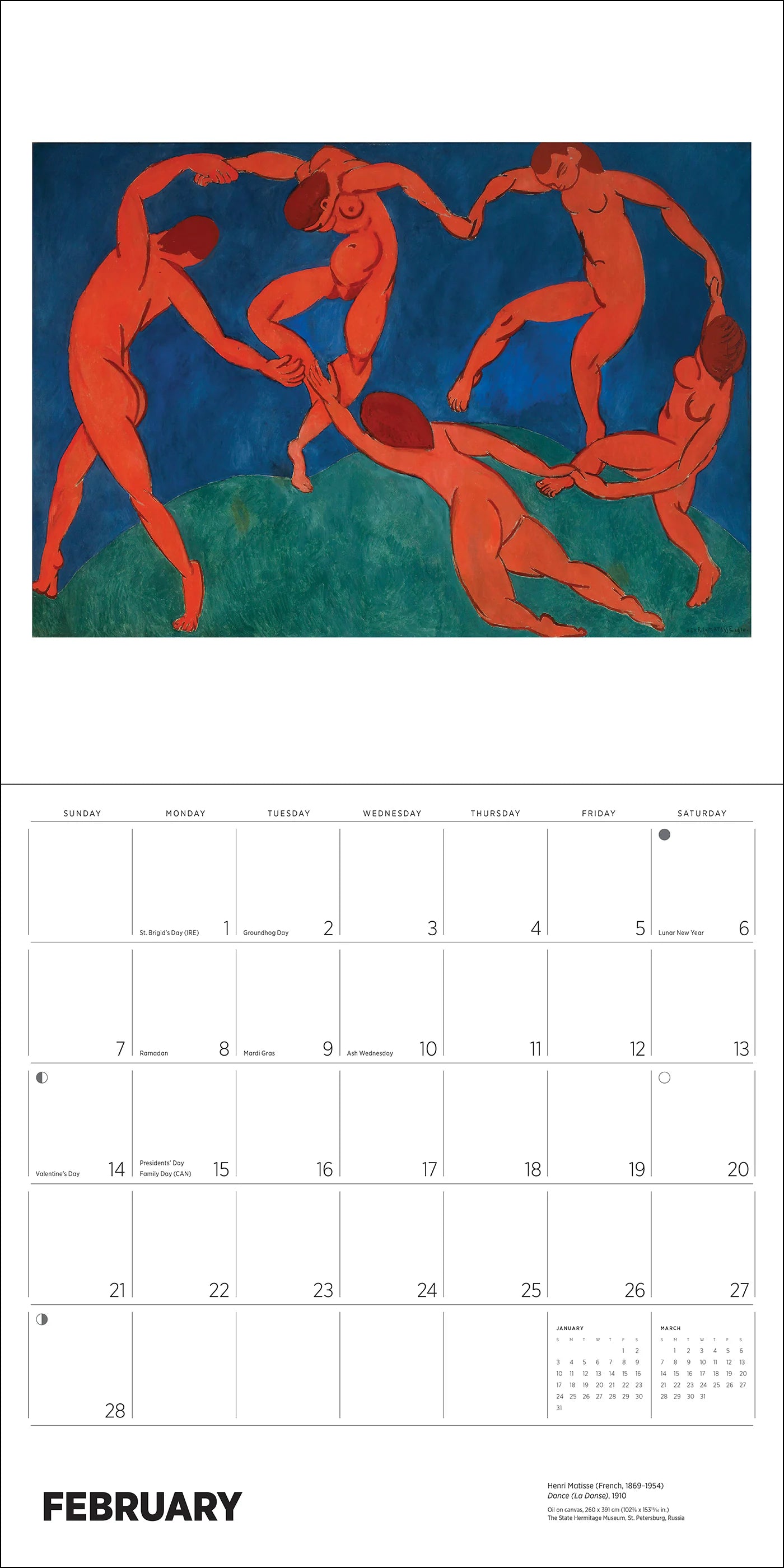POM Henri Matisse 2027 Wall Calendar