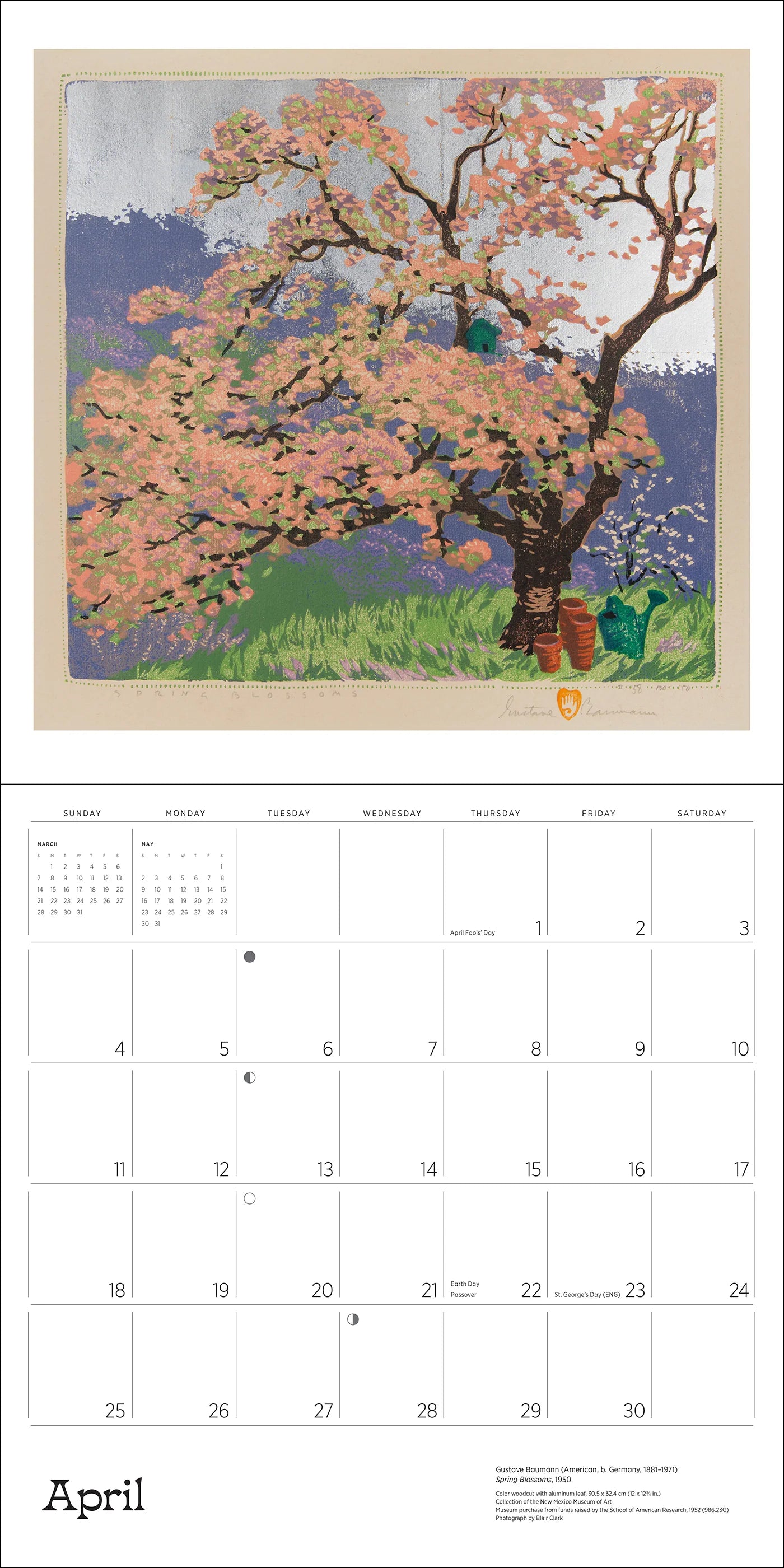 POM A Small, Untroubled World: The Art of Gustave Baumann 2027 Wall Calendar