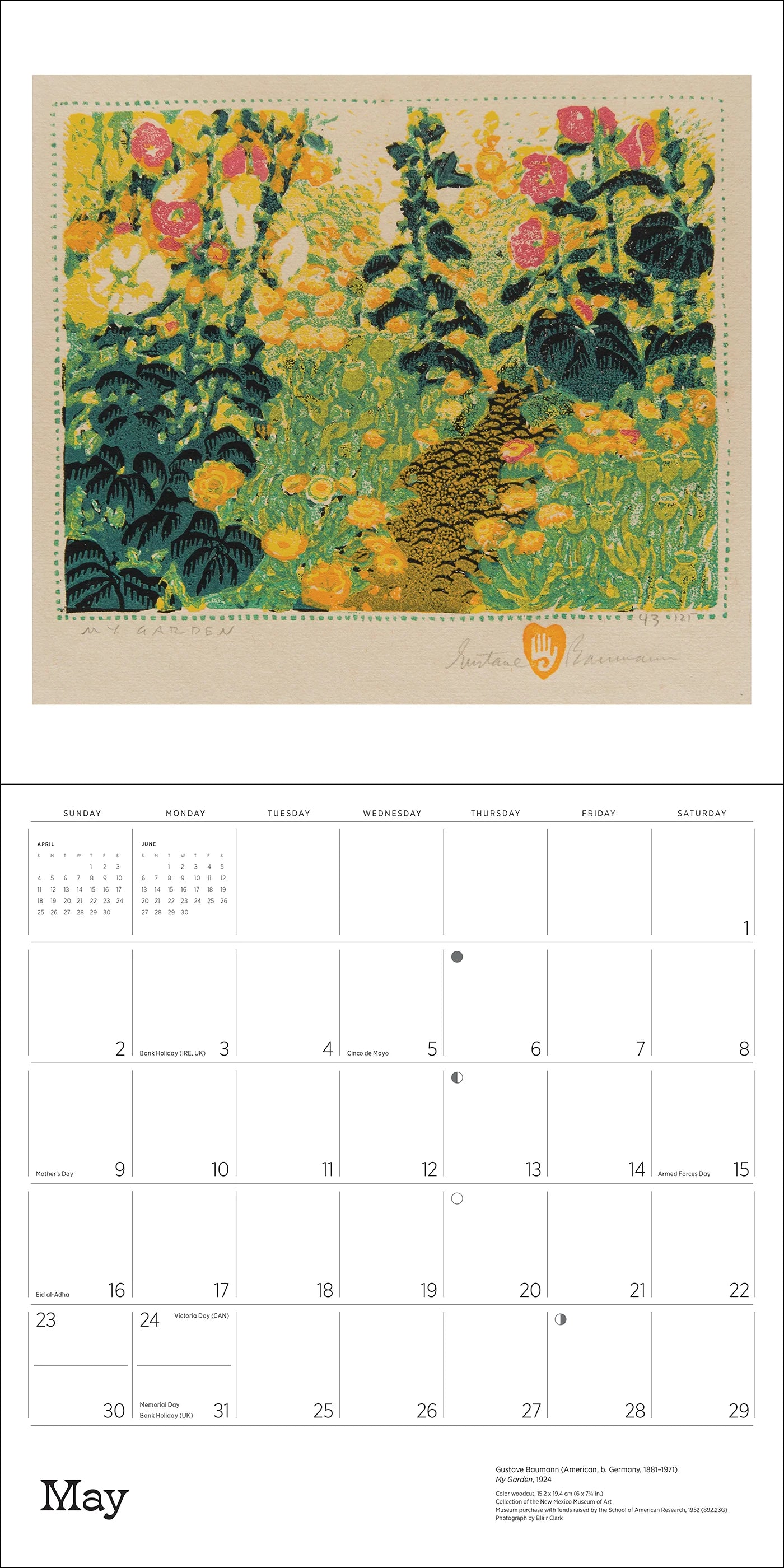 POM A Small, Untroubled World: The Art of Gustave Baumann 2027 Wall Calendar