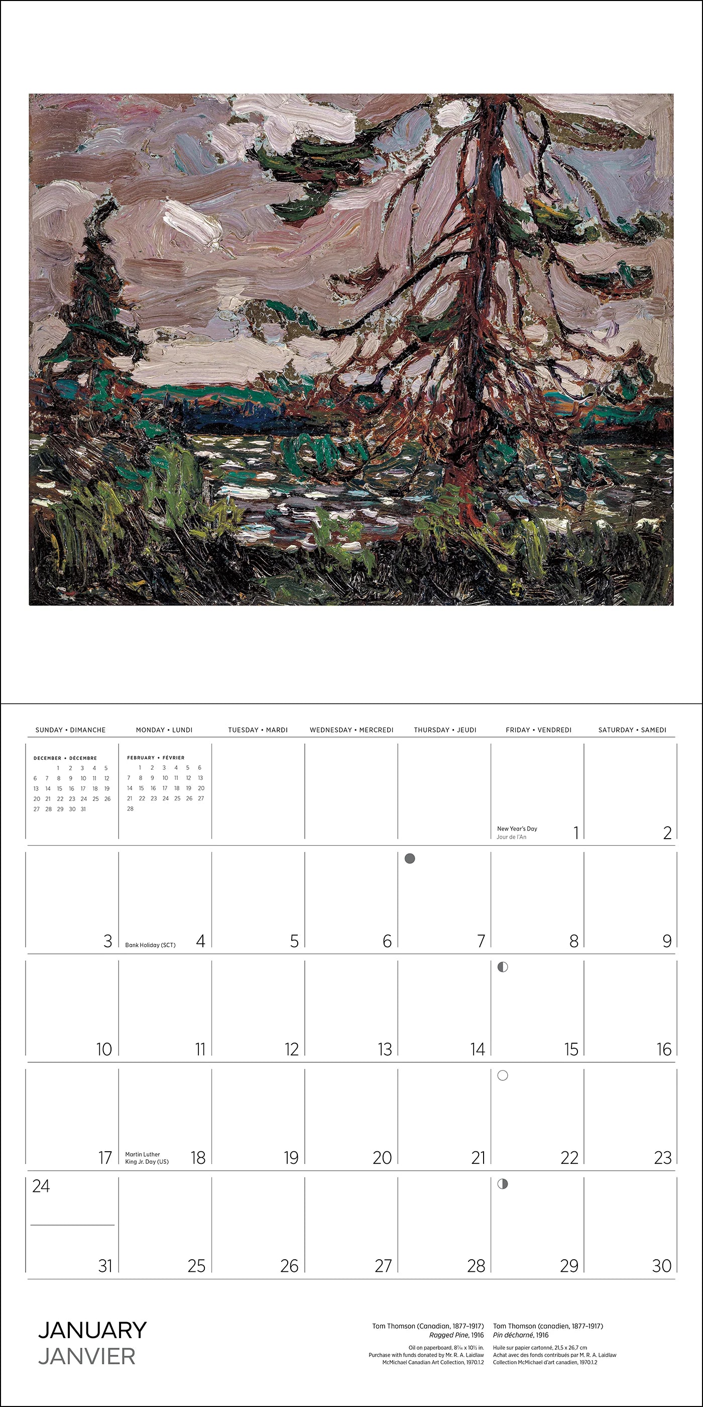 POM Tom Thomson 2027 Wall Calendar