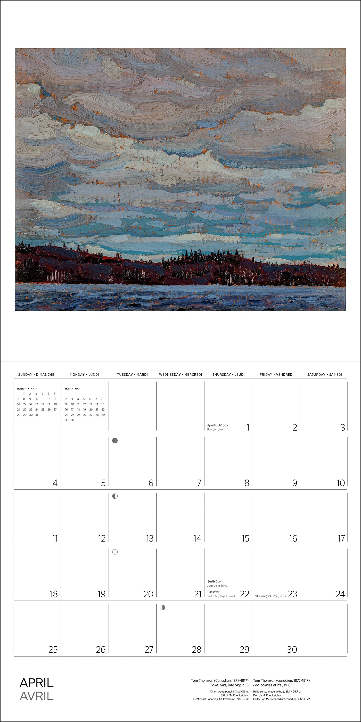 POM Tom Thomson 2027 Wall Calendar