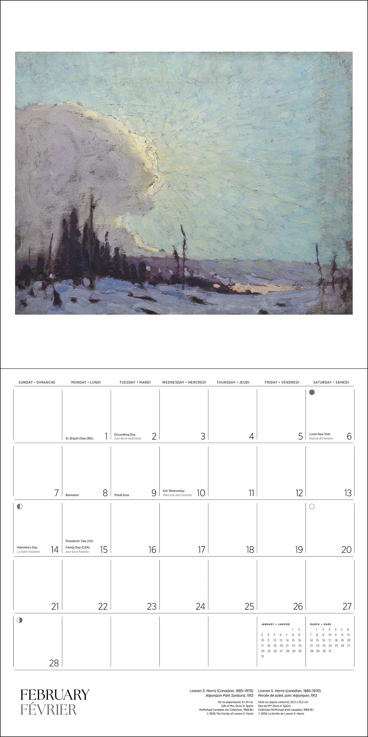 POM Lawren S. Harris 2027 Wall Calendar