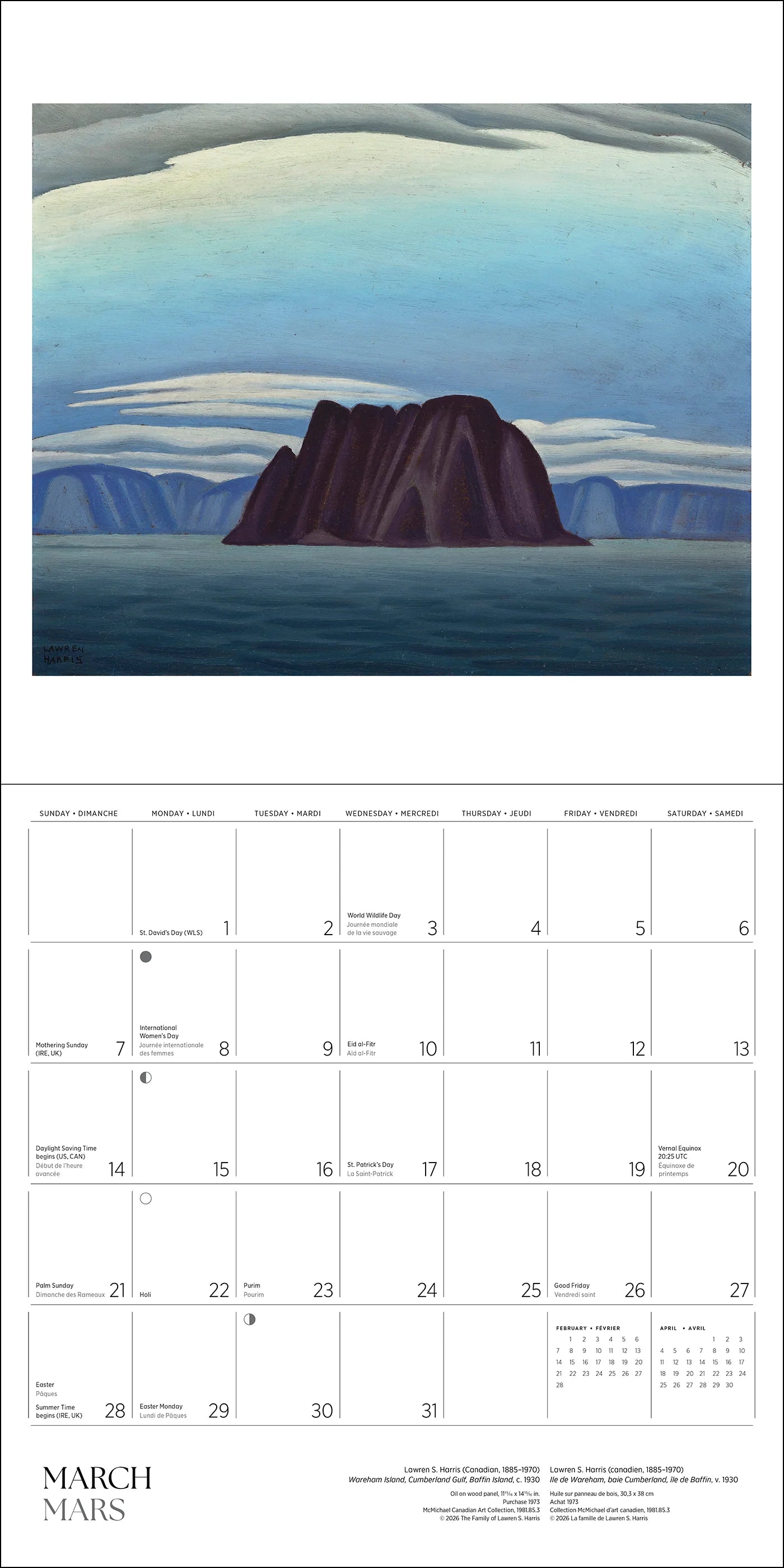 POM Lawren S. Harris 2027 Wall Calendar